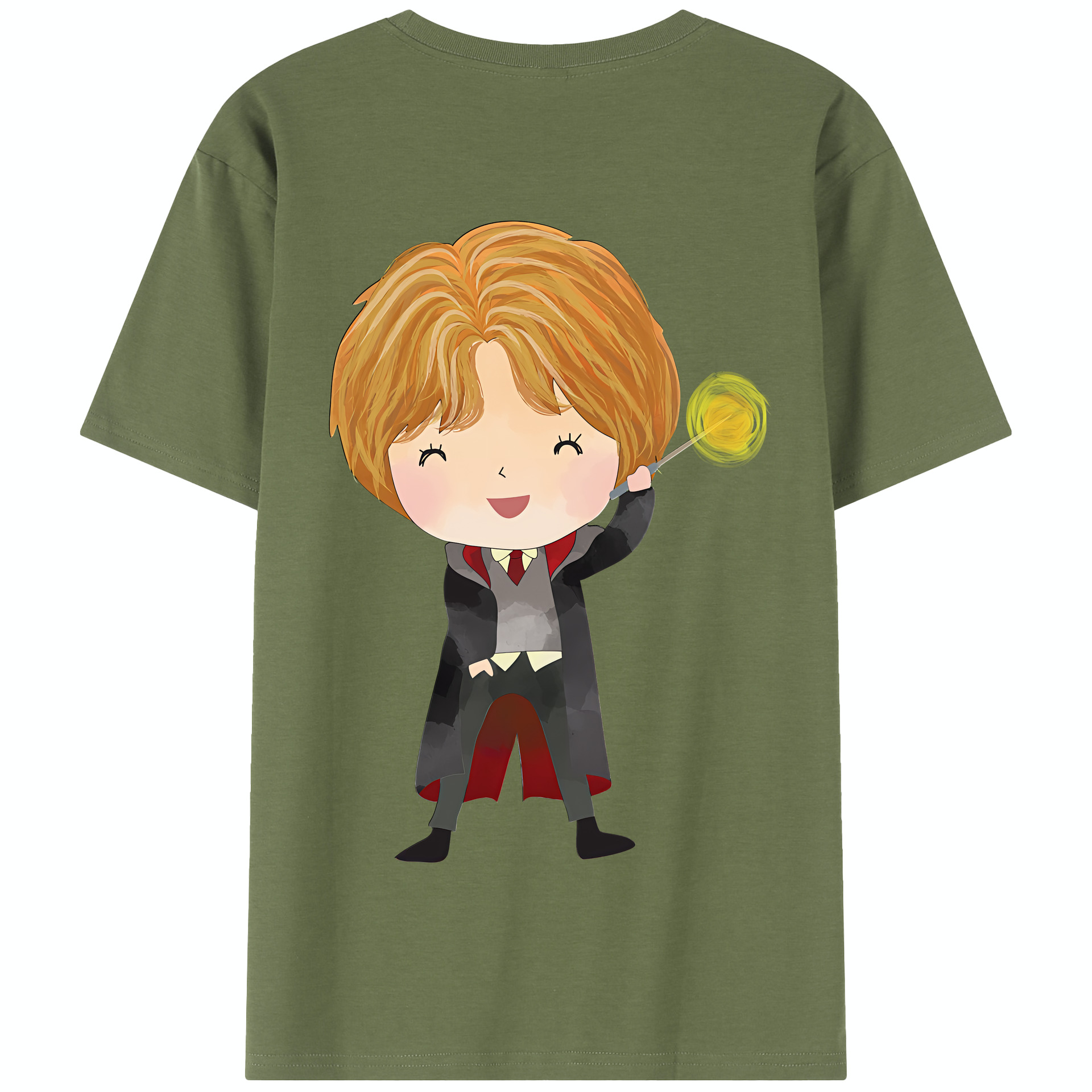 （画像用） Harry Potter ハリー・ポッターシリーズ 綿100％半袖Tシャツ（背面プリント）